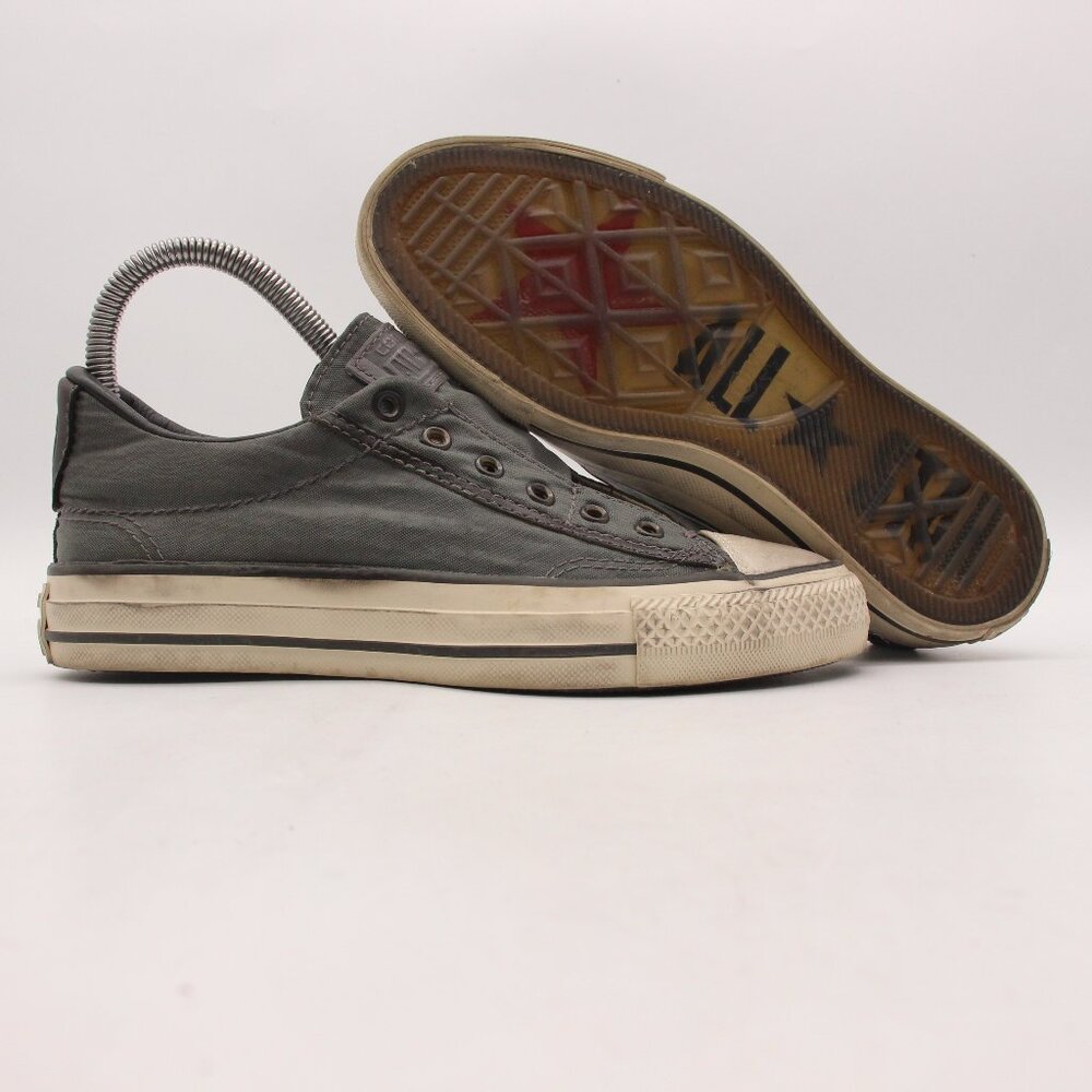 Converse x John Varvatos Men's 3 Women's 5 Gray Laceless Sneakers 153901C
